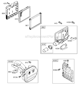 Page E Diagram and Parts List for 12A600 0100-0112 Briggs and Stratton Engine